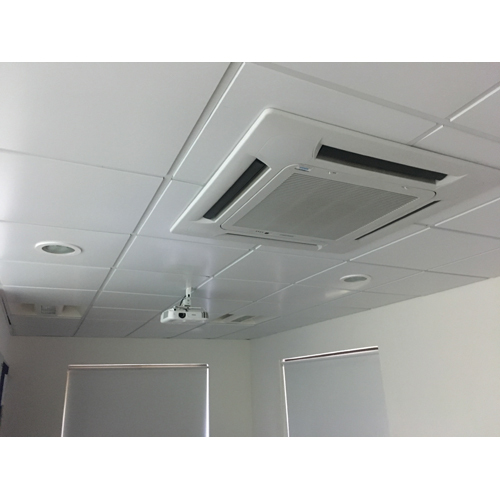 Centralized False Ceiling - Plain Pattern, Customized Shape | High Quality Durable White Design for Industrial & Commercial Use