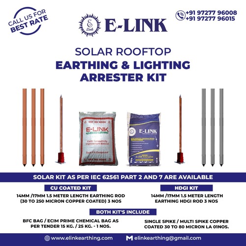 E Link Solar Earthing Kit - Application: Industrial