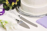 Stainless Steel Cake Knife Server Set with Handle Slicer (2131)