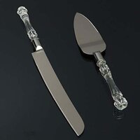 Stainless Steel Cake Knife Server Set with Handle Slicer (2131)