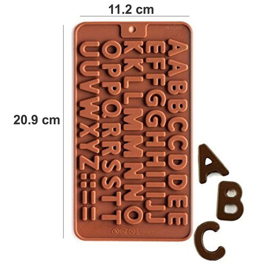Alphabet Birthday Silicone Chocolate Mold Candy (3308)