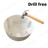 Cctv Junction Box Round 4 X 4 Drill Free 20Set