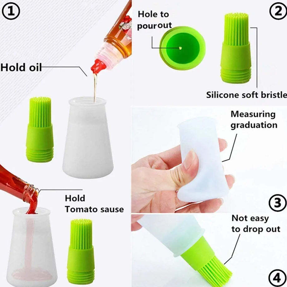 Basting Brush Set Silicone Pastry Brush (2434)