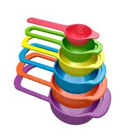 Plastic Measuring Spoons for Kitchen (6 pack) (0811)