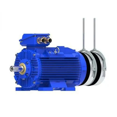 Industrial Three Phase Motor - Color: Blue