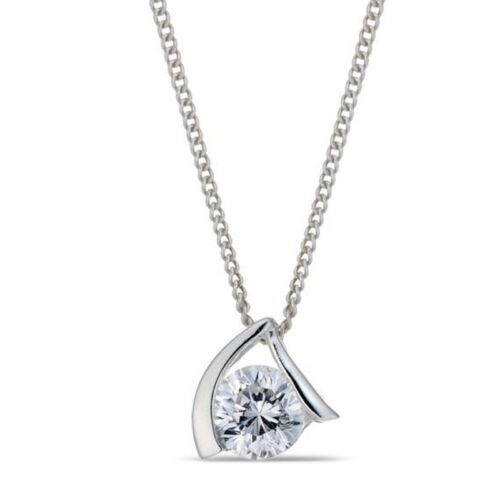 Sterling silver 92.5 % Zircon Facited Pendent (Design no 2)