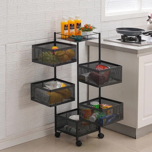 Kitchen Trolley Portable Storage Rack