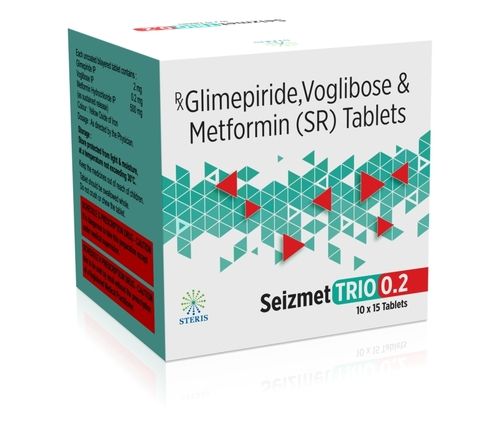 Tablets Glimepiride (2Mg) Metformin Sr (500Mg) Voglibose (0.2Mg)