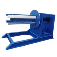 Hydraulic Decoiler Machine - Mild Steel, 1440mm Max Coil Width, 510mm Inner Diameter, 1000mm Coil Diameter, 10,000kg Capacity, Semi-automatic Control, Blue Color, 1-year Warranty