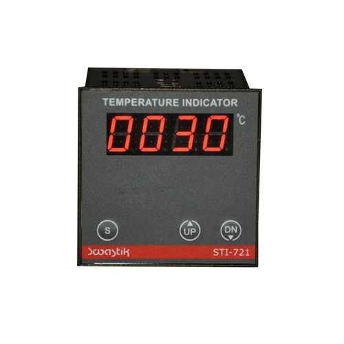 Digital Temperature Indicator - Automatic Operation, Digital Display , Black Color for Industrial Applications