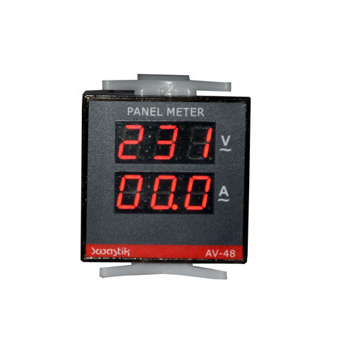 Black Digital Voltage Or Ampere Meter