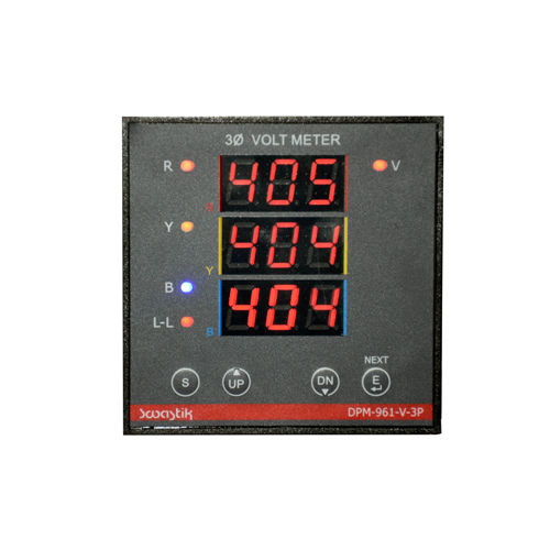 Digital Three Phase Volt Meter Application: Industrial