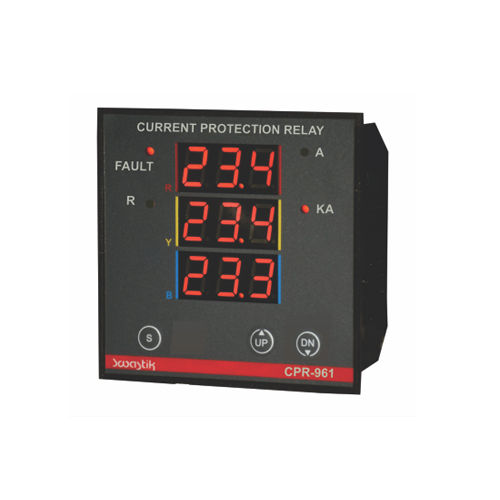 Black Digital Current Protection Relay