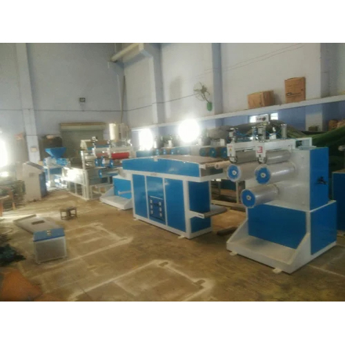 Blue & White Plastic String Making Machine