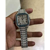 Mens Diamond Watch - Color: White