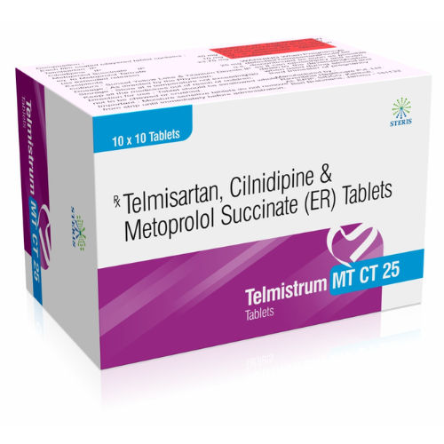 Tablets Telmisartan 40 Mg Cilnidipine 10 Mg Metoprolol 25 Mg