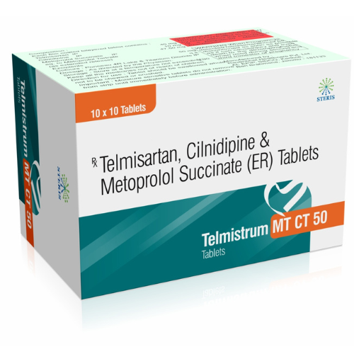 Tablets Telmisartan 40 Mg Cilnidipine 10 Mg Metoprolol 50 Mg