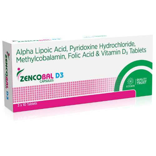 Tablets Alpha Lipoic Acid  Pyridcxine Hydrochloride  Methylcobalamin Folic  Vitamin D3