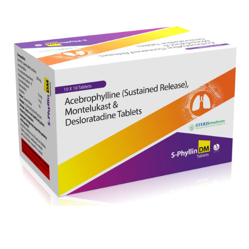 Montelukast 10 Mg  Acebrophyllin Sr 200 Desloratidine Generic Drugs