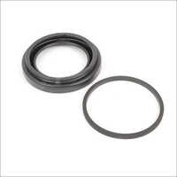 Rubber Piston Seal - Nitrile Rubber, Round Shape, Black Color | Designed For Industrial Use In Hydraulic Systems And Equipment