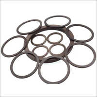Backup Ring Seal - Rubber Material, Round Shape , Industrial Usage, Black Color