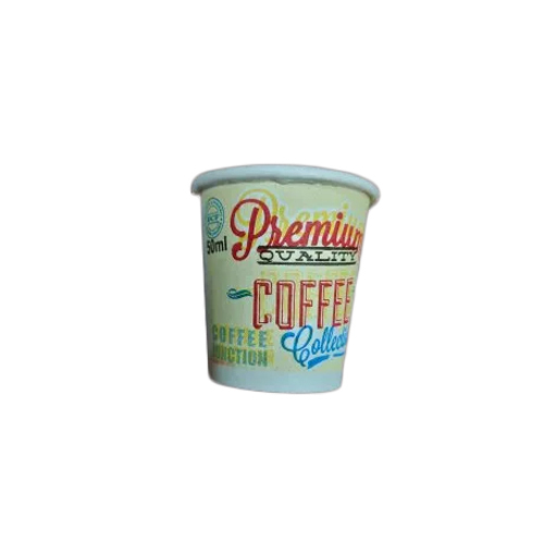 100ML Printed Paper Coffee Cup - Paper Material, 100 ml Size, Multicolor Design | High Quality, Printed Pattern Finish
