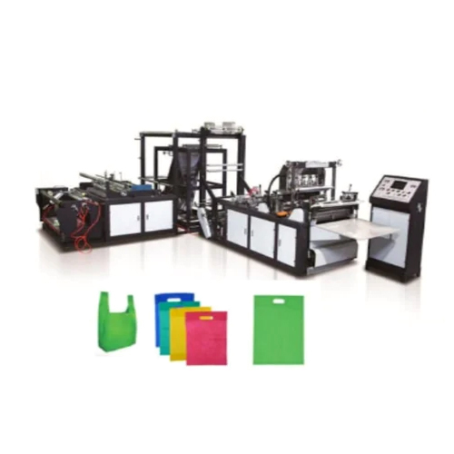 Non Woven T-Shirt Bag-U-Cut Bag Making Machine - Electric Automatic Operation High Efficiency High-Quality Industrial Use