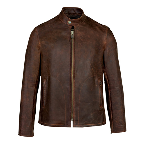 Dirty Brown Mens Leather Jacket