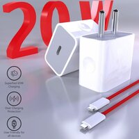 Type C Charger 20w - Pc+abs, 50x40x25mm, White, 1m Cable | Compact Design, Durable Build, Fast Charging, Input: 100-240v
