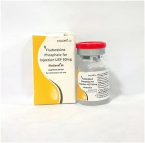 Fludarabine Injection - 50mg in Glass Vial | Clear Solution, 25mg/ml Concentration, Refrigerated Intravenous Administration