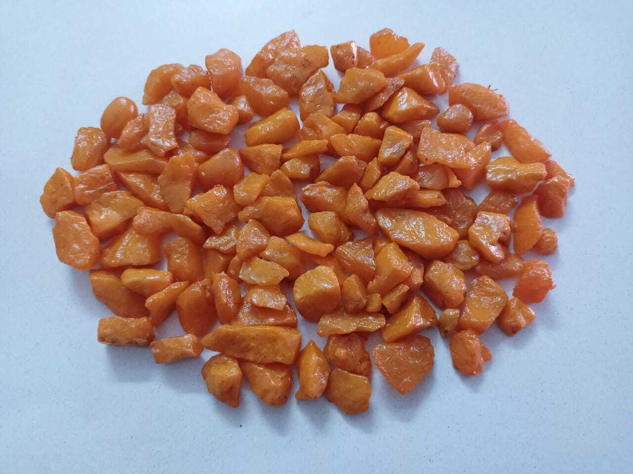 Waterproof Orange Crystal Quartz AGGREGATE for Terrazzo flooring and wall cladding DECORATION AGGREGATE