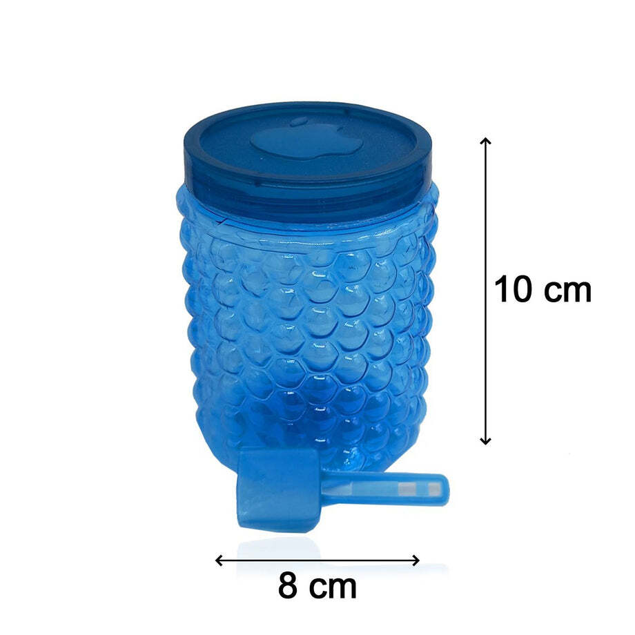 Bubble Transparent Plastic Storage Jar 400ml (1Pc Only) (3739)