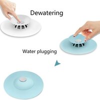 Creative 2-in-1 Silicone Sewer Sink Sealer Cover Drainer