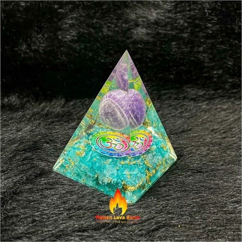 Orgone Blue Quartz Pyramid Grade: Top