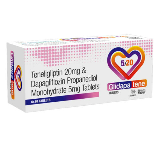 Tablets Teneligliptin 20mg And Dapagliflozin Propanediol Monohydrate 5mg