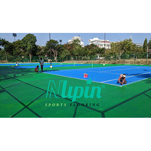 Green and Blue Tennis Court Flooring