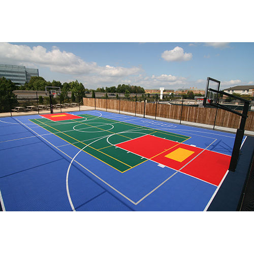 Anti-Slip Outdoor Pp Basketball Court Flooring