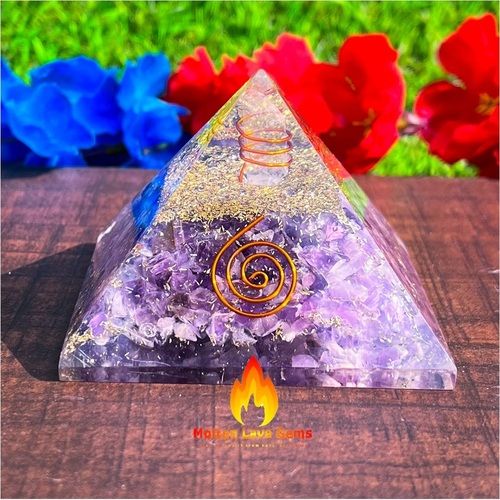 Orgone Amethyst Pyramid