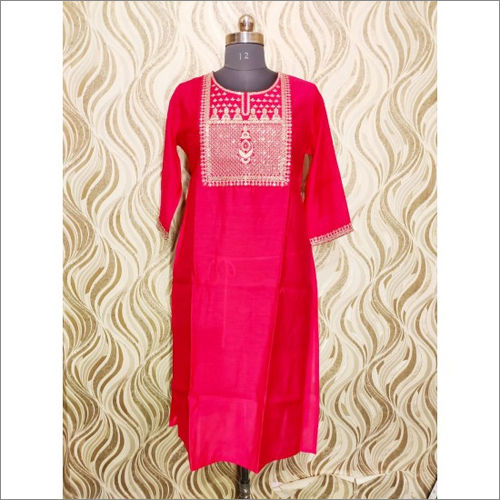 Beautiful Modal Silk Base Kurti