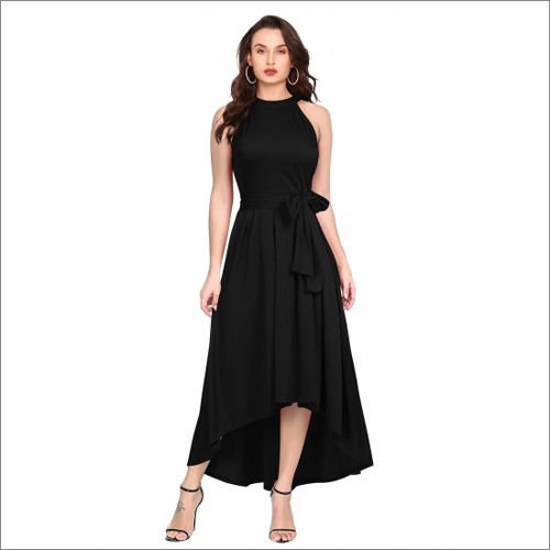 Washable Women Deltin Sleeveless Gown