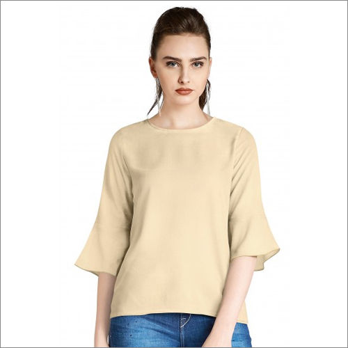 Washable Women Bell Shape Stitched Top