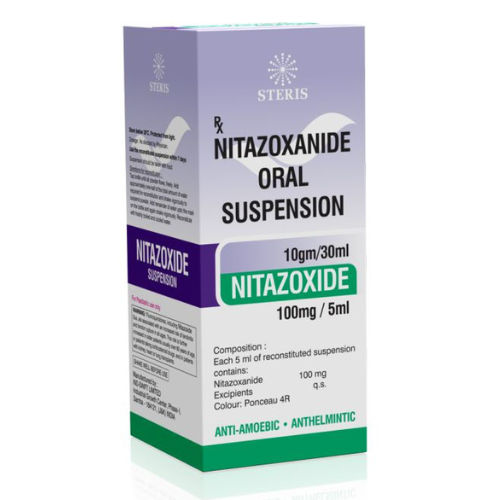 Nitazoxanide Oral Suspension 100 Mg / 5 Ml Keep Dry & Cool Place