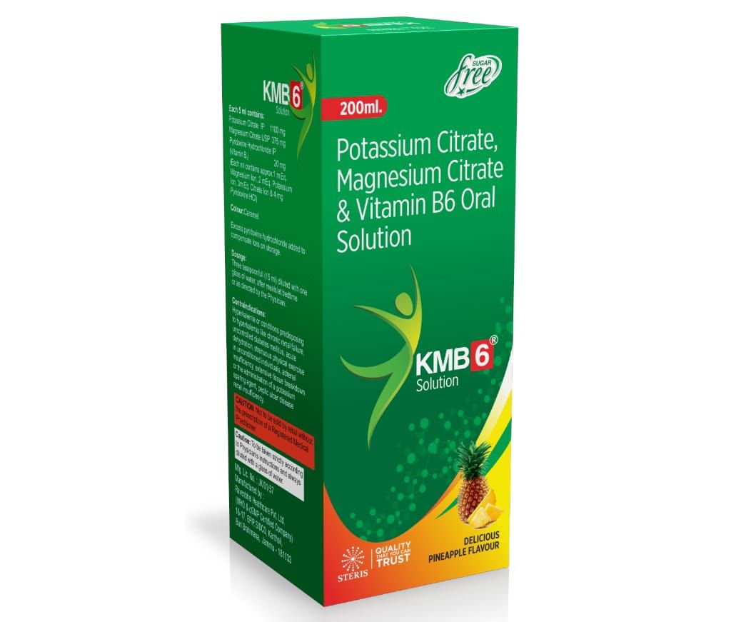 Liquid Potassium Citrate And Magnisium Citrate And Vitamin B6 Syrup