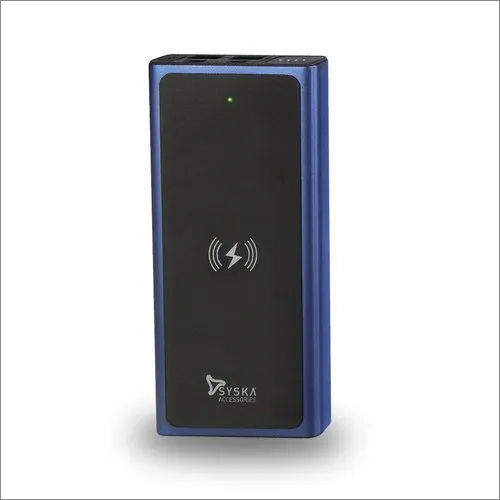 Black Syska Wireless Power Bank