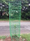 Tree Guard - Hdpe Material, 375 Mm Diameter, 5 Ft Height | Green Color, Waterproof, Reusable Protection With 12 Month Warranty