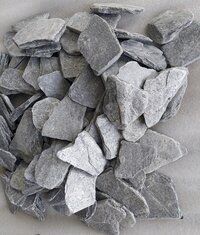 Silver Grey Quartzite Slate Tumbled Plum / Gravels / Paddle Stones