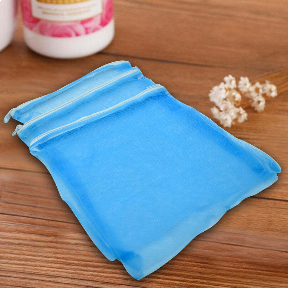 Fridge Bags for Fruits and Vegetables with Zip Net (Multicolour) (2584)