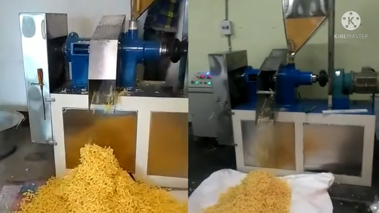 SNACKS PUFF MAKING EXTRUDER MACHINE