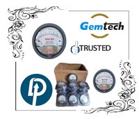 GEMTECH Series G2000-6 MM Differential Pressure Gauges by Range 0 to 6 MM WC
