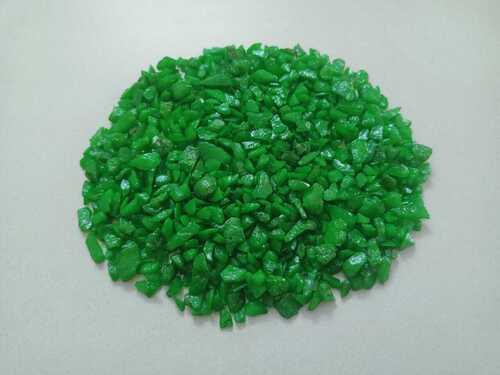 Parrot Green color coated stone chips special home Decoration Polished Gravels for Landscaping